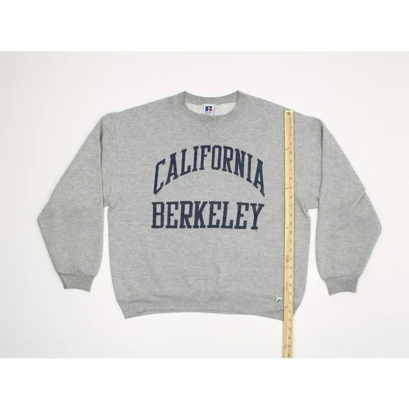 VTG Russel Athletic Men's L Gray University of California Berkeley Sweatshirt - Picture 2 of 5